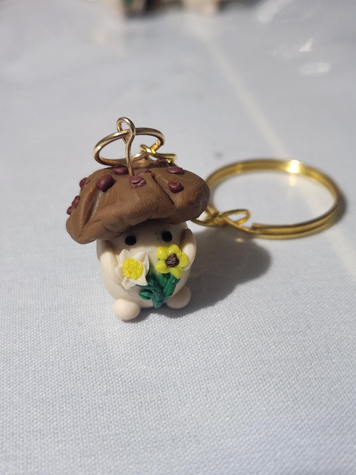 Mushroom People Keychain Charms