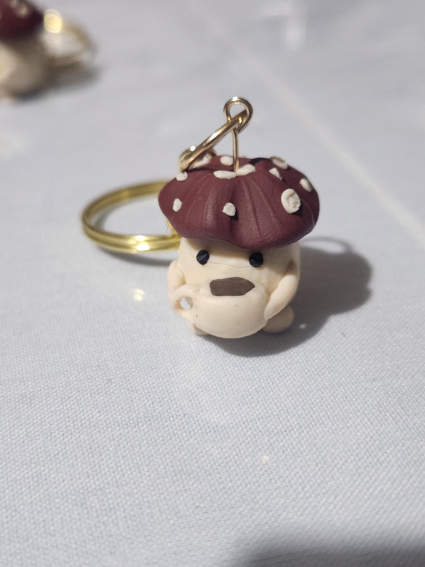 Mushroom People Keychain Charms