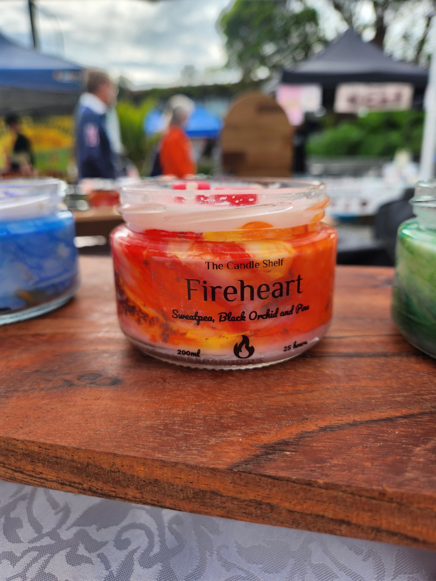 Handmade soy wax bookish candles and blind date books. Book and candle bundle gifts. New Zealand based Little Osha Quicksilver Booktok Bookstagram The Candle Shelf. Fireheart