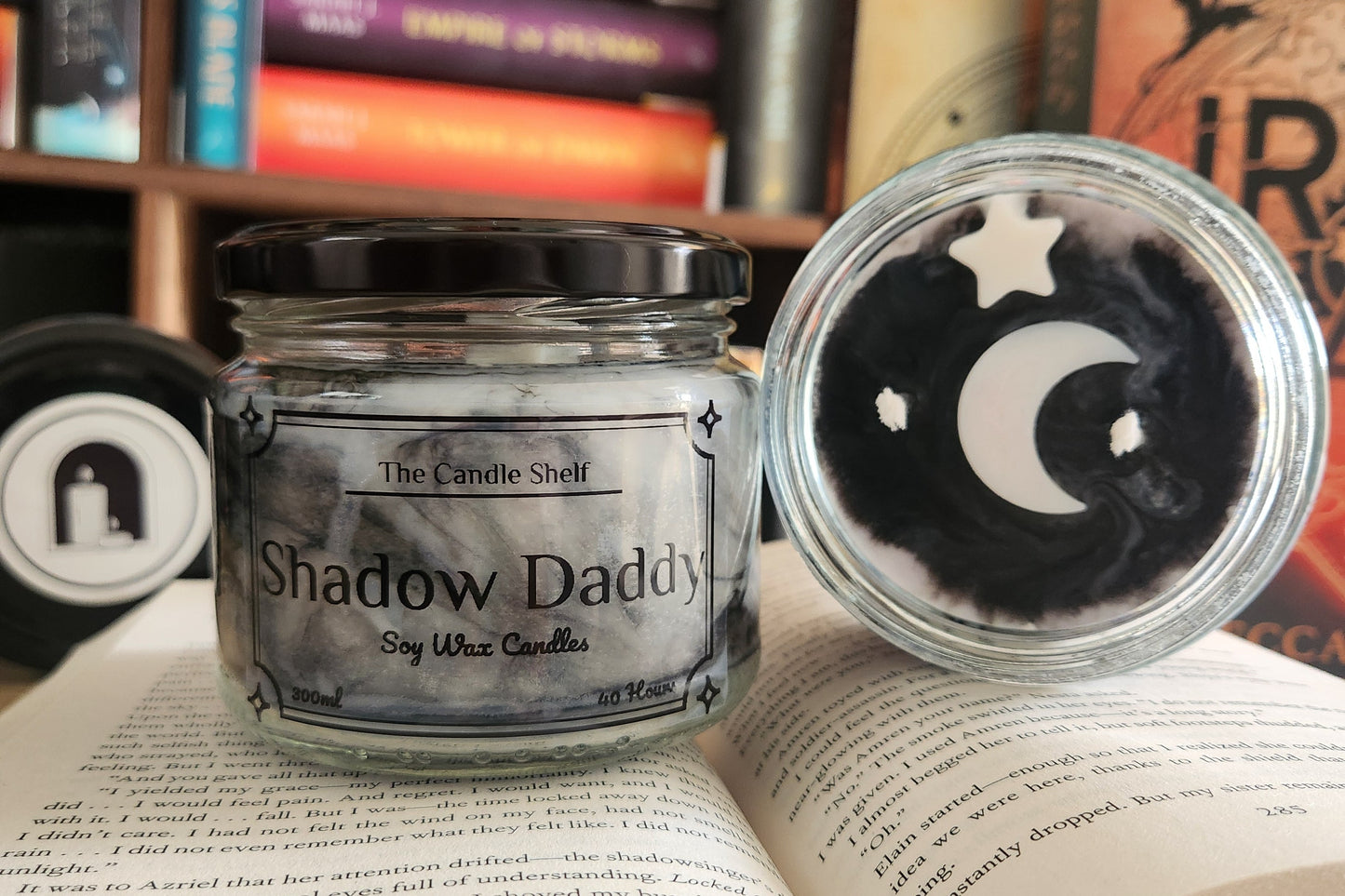 The Candle Shelf. Custom Bookish Candles made with NZ sourced Soy Wax