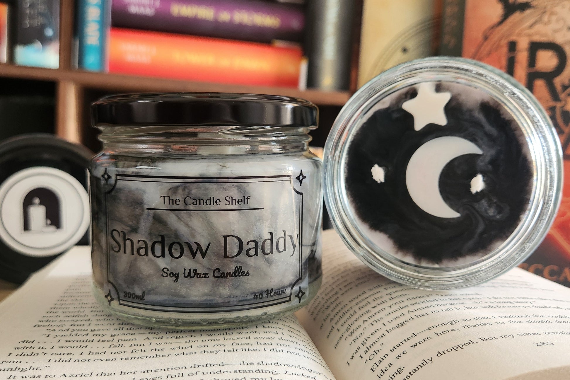 The Candle Shelf. Custom Bookish Candles made with NZ sourced Soy Wax