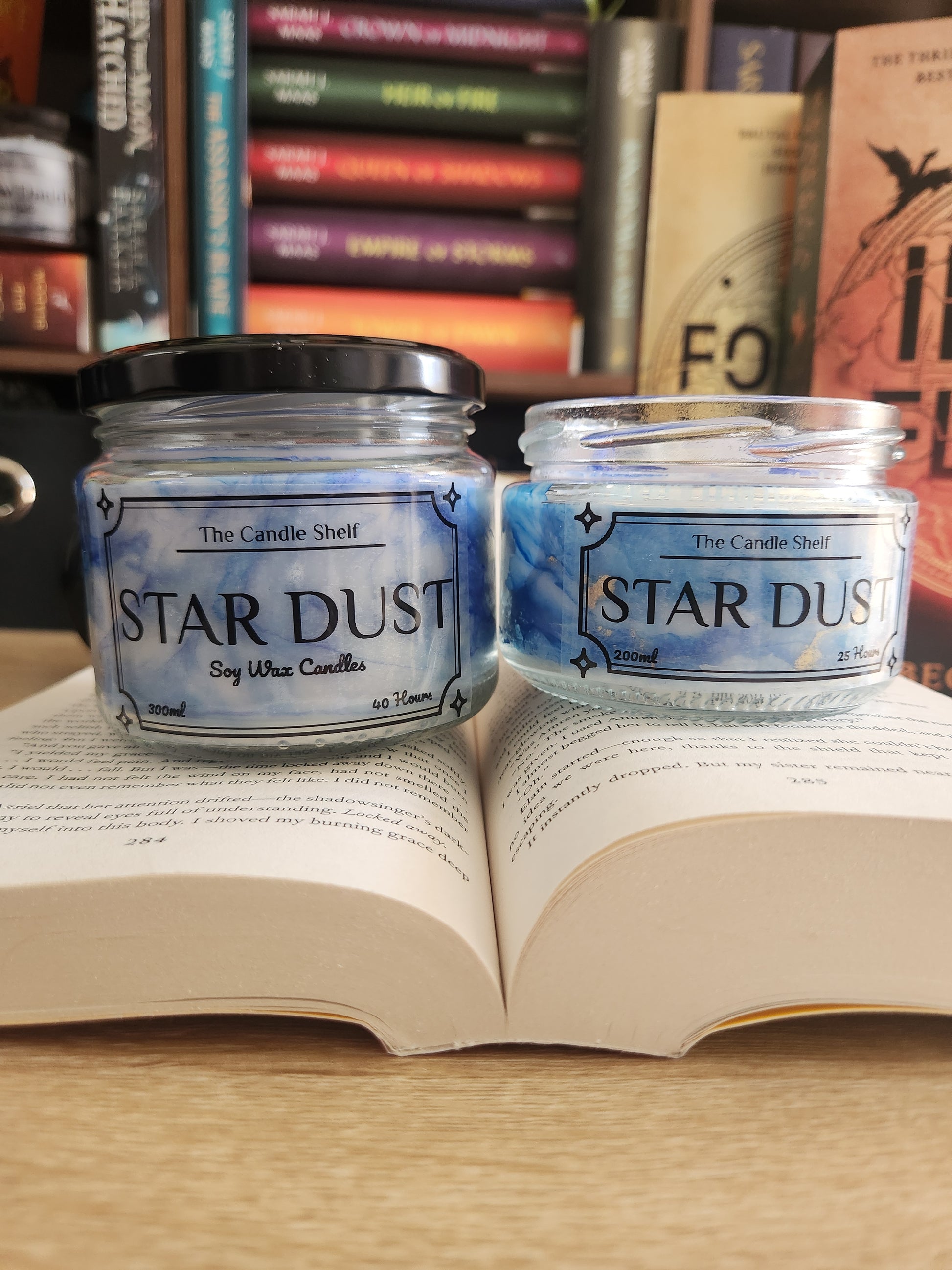 The Candle Shelf. Custom Bookish Candles made with NZ sourced Soy Wax