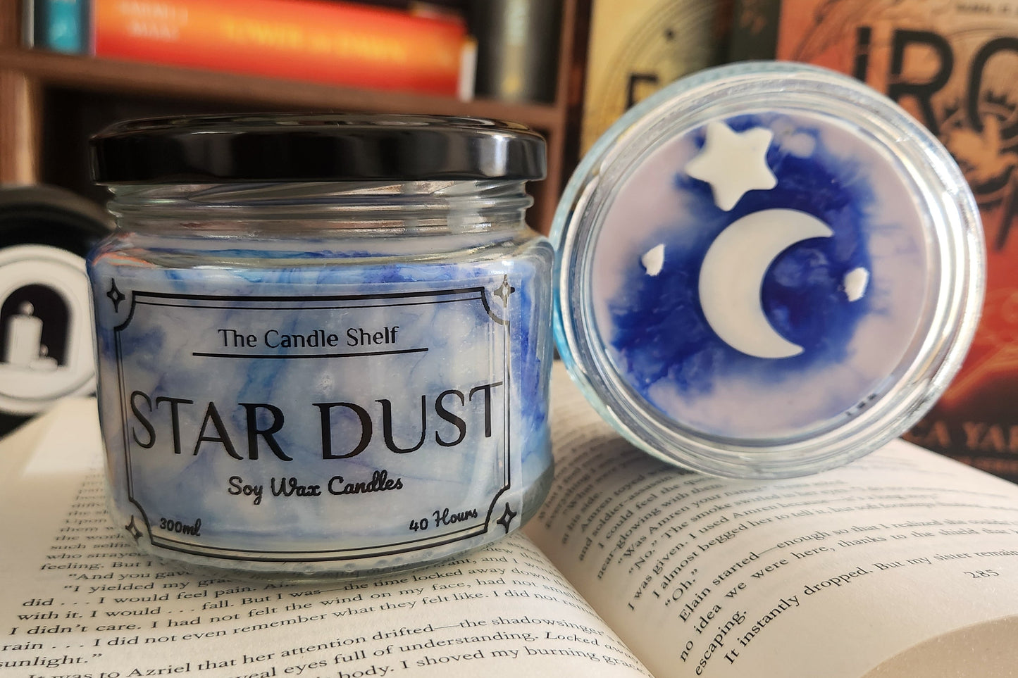 The Candle Shelf. Custom Bookish Candles made with NZ sourced Soy Wax