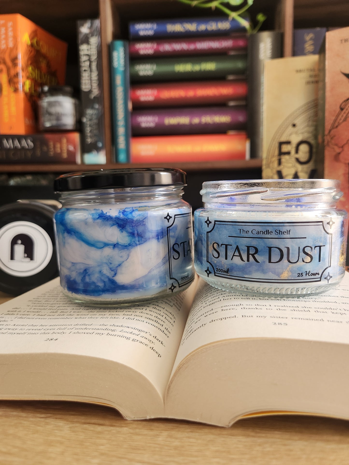 The Candle Shelf. Custom Bookish Candles made with NZ sourced Soy Wax